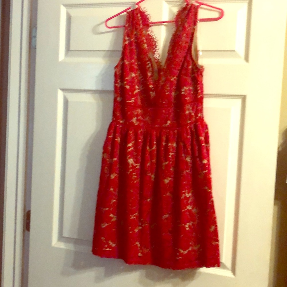 Red lace Charlotte Russe Dress